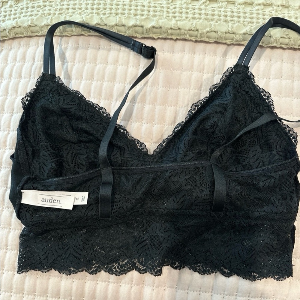 Auden Elegant Black Lace Bralette